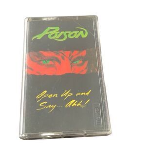 Pre Owned Music Cassette Poison Open Up And Say Ahh!